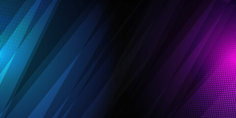 Abstract game background with blue pink light. Suit for e-sport and gaming competitiong.  - obrazy, fototapety, plakaty