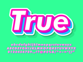 Friendly Text Effect With Nice Color