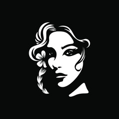 greek goddess aphrodite illustration black backgorund