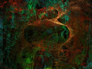 Imaginatory fractal background Image