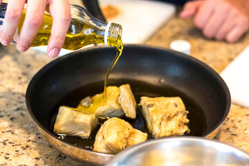 Bacalhau  preparado com ervas