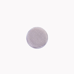 detail from speaker microphone isolate on white background