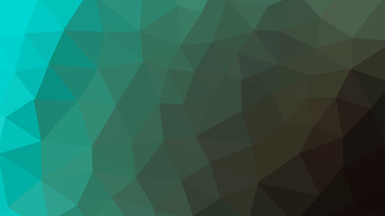 Abstract triangular background with colorful gradient shapes. Bright mosaic modern geometric design. turquoise low poly texture. beautiful relief surface. color 3d image