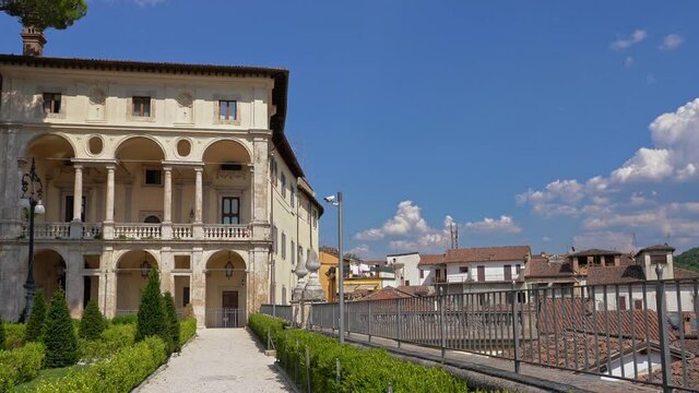 Palazzo Vincentini, current Prefecture of the province of Rieti, is one of the artistic and historical palaces of Rieti. Lazio region, Italy, Europe