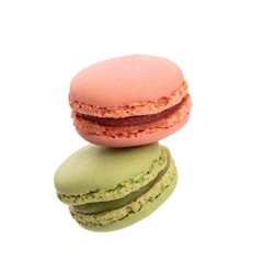 Macaroon isolated on a white background.