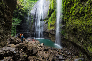 Main cascade of Madakaripura waterfall