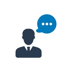 Business talk icon