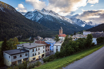 snow covered mountains, ramosch switzerland