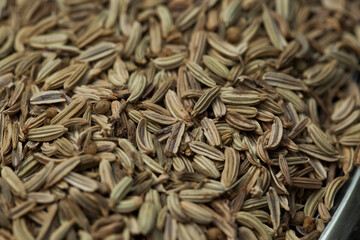Close-up anise background, low depth of field.