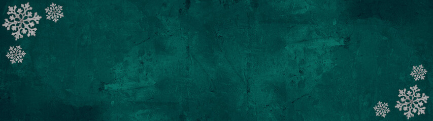 Festive winter / Christmas background banner panorama  template greeting card - White ice crystals...