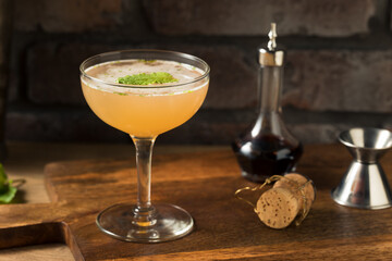 Boozy Refreshing Old Cuban Cocktail
