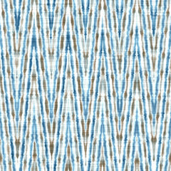 Ikat glitch zig zag texture background. Seamless distressed irregular chevron stripe effect. Wavy variegated  degrade blend pattern for coastal living style textile decor linen.
