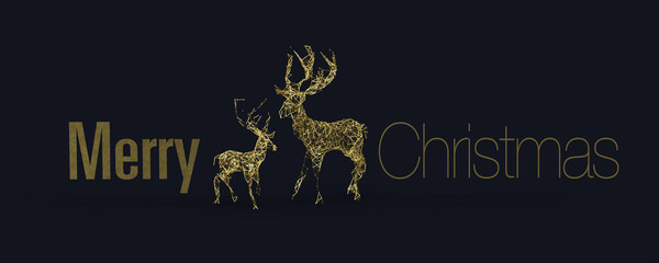 Fototapeta na wymiar christmas deer