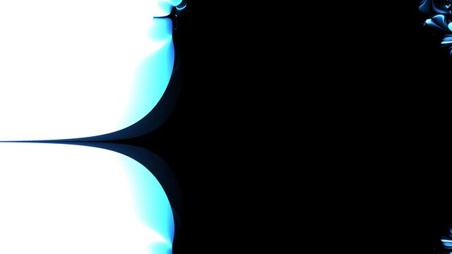 Imploding Twisted Fractal Mandelbrot Shape Warp Transition