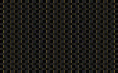 Abstract black zigzag pattern with a gold outline on a dark gray background for design and decor, business cards and brandbooks.