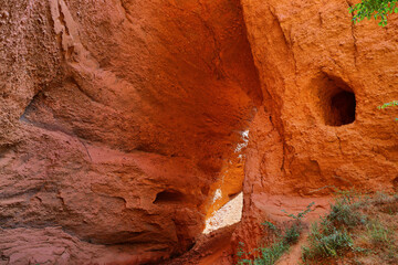 Las Medulas red mountains, Leon, Spain, UNESCO