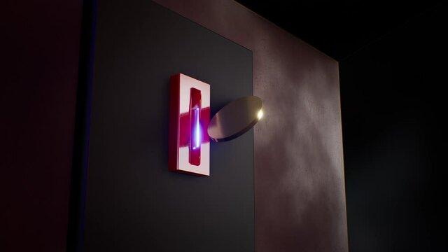 Insert coin in to 80s arcade game machine. Slow motion 3D Animation render. Isolated close up.
