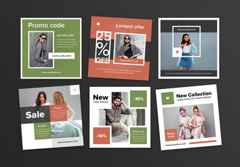 Set of Selling Social Media Post Layouts