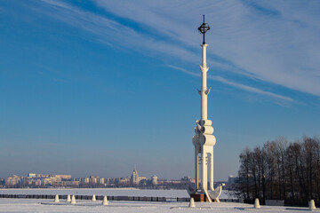 Obraz premium Stella on the waterfront. One of the main symbols of Voronezh (Russia)