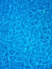Blue water in swimming pool view from above (full frame)