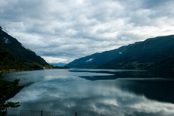 Odda, Hordaland county, Norway, camping near Odda, good starting point to hike to trolltunga