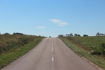 Country road at the european country.