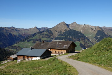 Obraz premium Oberpartnom bei Sonntag, Vorarlberg