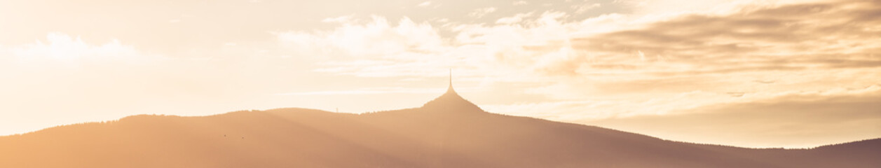Jested ridge evening panorama