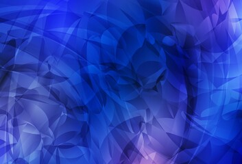 Fototapeta premium Light BLUE vector backdrop with memphis shapes.