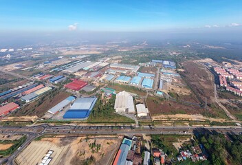 Bird eye manufacturing area / manufacturing industry