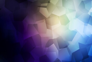 Fototapeta premium Dark Blue, Yellow vector backdrop with memphis shapes.