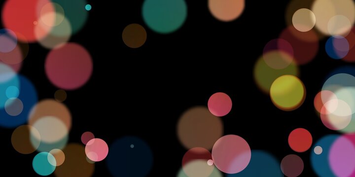 Glowing Particles Stock Image In Black Background