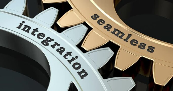 Seamless Integration gearwheels, 3D animation video