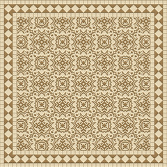 Abstract tile decor- design wall. Mosaic- art 3d illustration