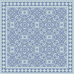 Abstract tile decor- design wall. Mosaic- art 3d illustration