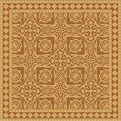 Abstract tile decor- design wall. Mosaic- art 3d illustration