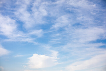 The vast blue sky and clouds sky