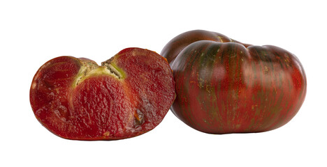 mature chocolate tomato  cut out