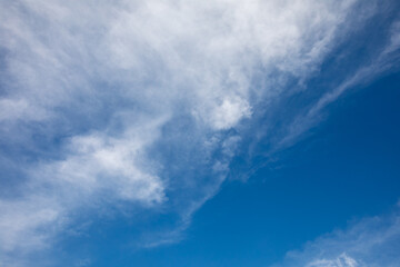 The vast blue sky and clouds sky