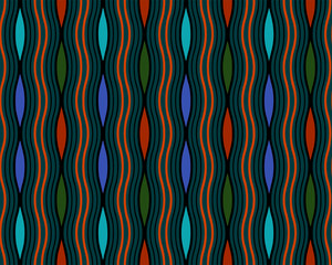 Full Seamless Vertical Lines Texture Pattern. Colorful Vector. Women Dress Fabric Print. Design for Textile and Home Decoration. 