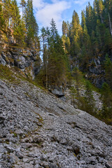 Mountains and hiking trail