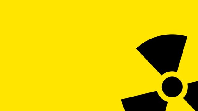 Spinning Moving Danger Nuclear Radiation Warning