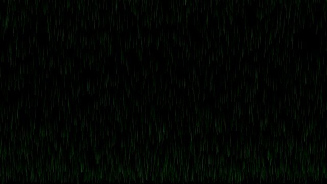 Slow Falling Meteor Shower Digital Rain Effect Skyfall