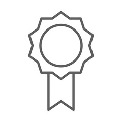 rosette quality award thin line style icon