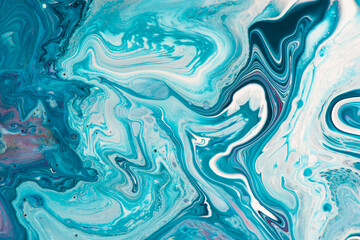 Fototapeta premium Liquido abstracto acrílico pouring 003