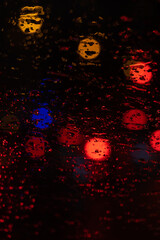 Bokeh in a rainy night