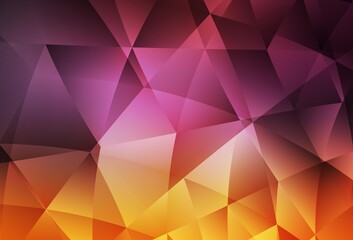 Obraz premium Light Pink, Yellow vector low poly background.