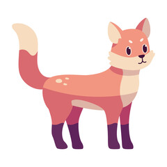 Isolated cartoon of a fox - Vector illustration