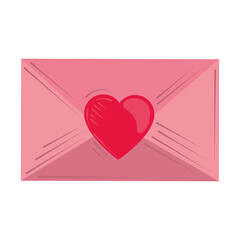 valentines day, envelope message heart romantic design