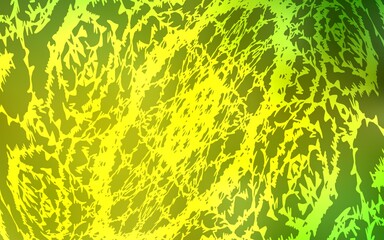 Light Green, Yellow vector natural abstract pattern.